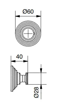 Technical Drawing for Bugnatese, Olympia ,Klasszikus Fali fogas- Fürdő - 36815