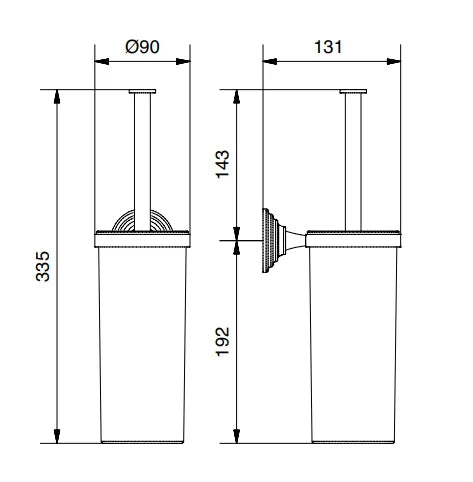 Technical Drawing for Bugnatese, Olympia ,Klasszikus Fali wc-kefetartó- Fürdő - 36825