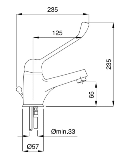 Technical Drawing for Bugnatese, Xara, Mosdócsaptelep klinika karral – Fürdő – 6513C