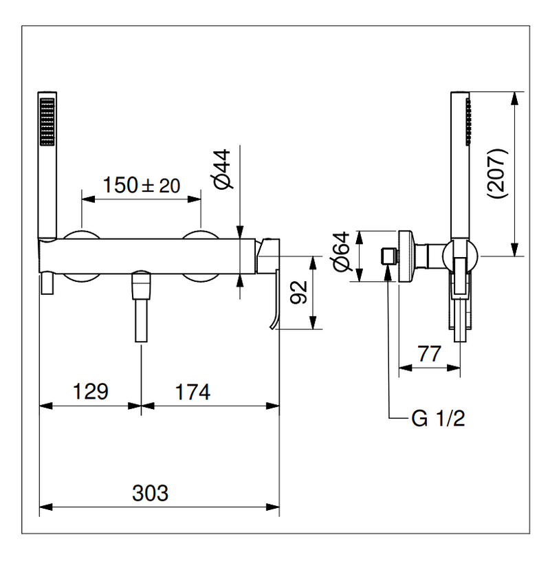 Technical Drawing for Bugnatese, Tess, Zuhanycsaptelep uhanyszettel- Fürdő - 9635