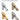 Bugnatese, Peremre szerelt 5 üléses kádcsaptelep, kristálykarral – Fürdő – 8480K