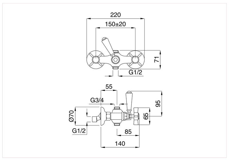 Technical Drawing for Bugnatese, Fali kádcsaptelep – Fürdő – 803