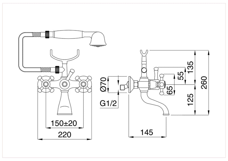 Technical Drawing for Bugnatese, Fali kádcsaptelep – Fürdő – 900